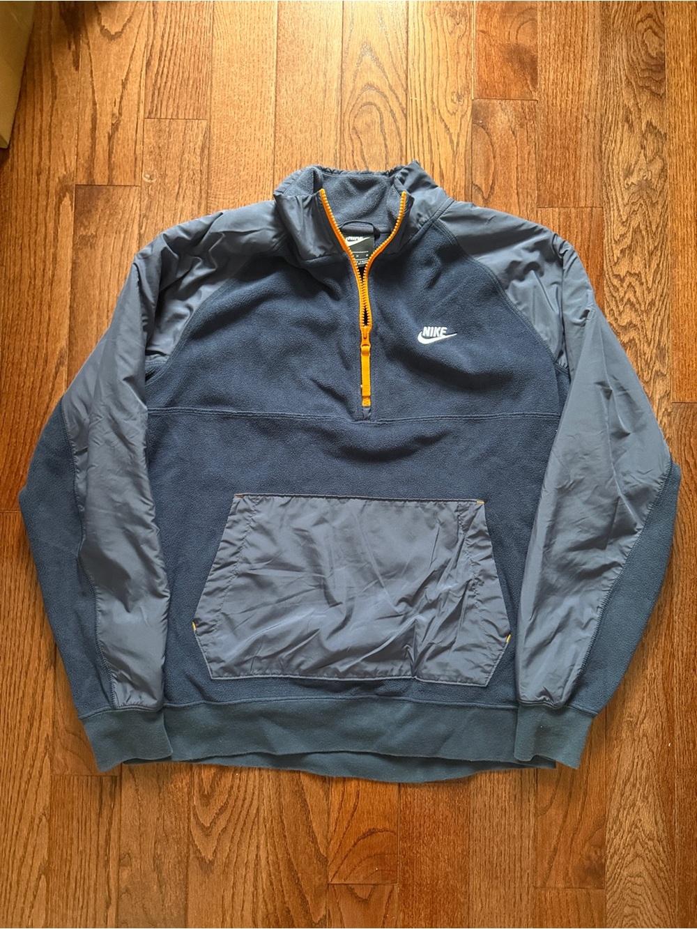 Nike Navy Half-Zip Fleece Pullover